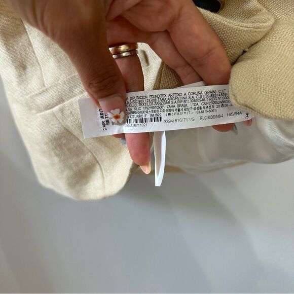 ZARA Linen Off Shoulder Top - Picture 3 of 12